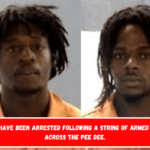 Two guys have been arrested following a string of armed robberies across the Pee Dee.