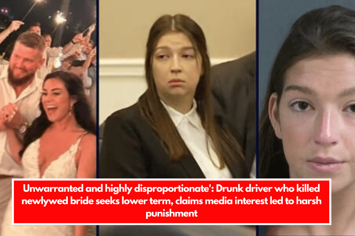 Unwarranted and highly disproportionate' Drunk driver who killed newlywed bride seeks lower term, claims media interest led to harsh punishment