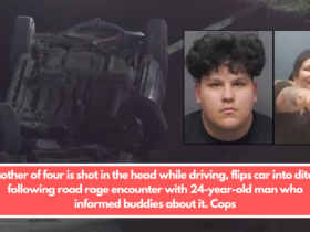 Authorities in Texas have arrested and charged a 24-year-old man with murder for allegedly gunning down a mother of four while she was driving — causing her car to flip over into a ditch — during a road rage confrontation in San Antonio, cops say.