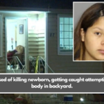 Mom accused of killing newborn, getting caught attempting to bury body in backyard.