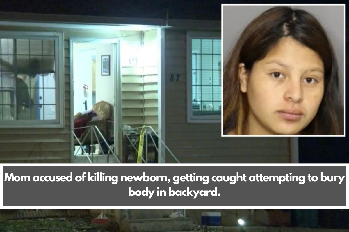 Mom accused of killing newborn, getting caught attempting to bury body in backyard.