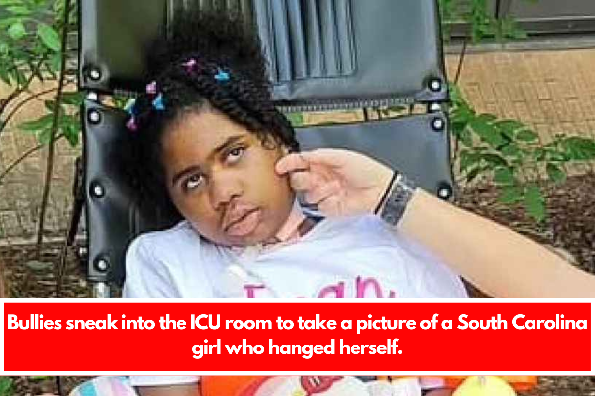 Bullies sneak into the ICU room to take a picture of a South Carolina girl who hanged herself.