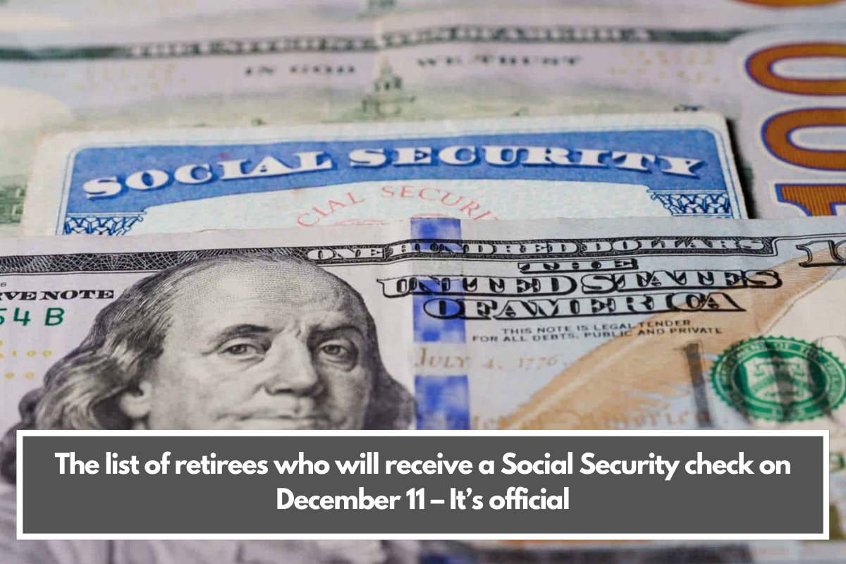 Social Security check on December 11