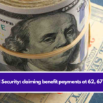 Social Security: claiming benefit payments at 62, 67 or 70