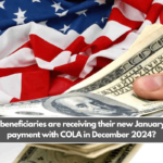 Which beneficiaries are receiving their new January 2025 payment with COLA in December 2024?