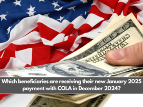 Which beneficiaries are receiving their new January 2025 payment with COLA in December 2024?