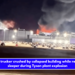 Wife of trucker crushed by collapsed building while resting in sleeper during Tyson plant explosion