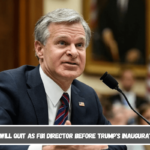 Wray will quit as FBI director before Trump's inauguration