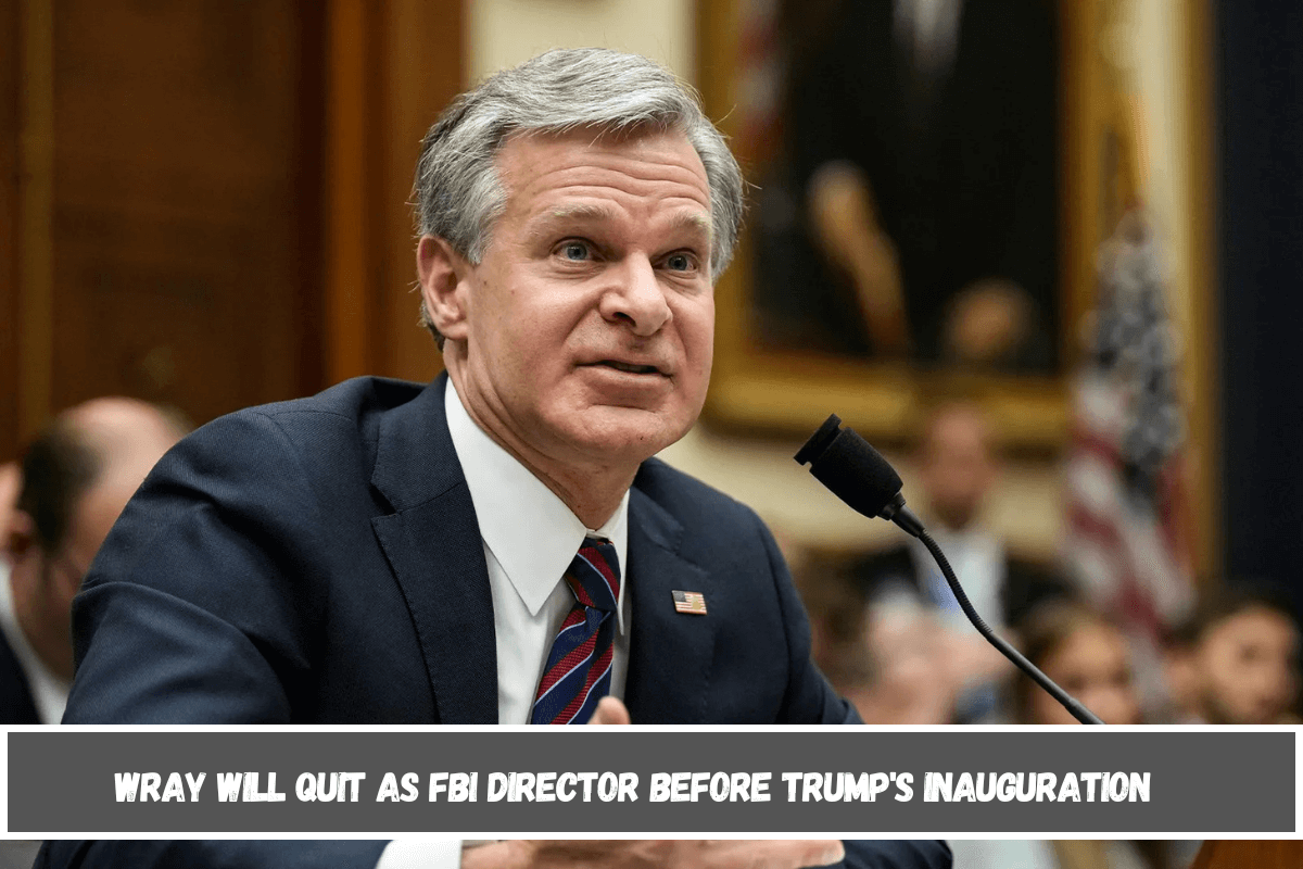 Wray will quit as FBI director before Trump's inauguration