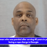 A Michigan man who was paroled after serving 40 years in prison is now facing a rape charge in Georgia