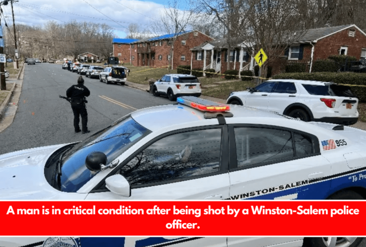 A man is in critical condition after being shot by a Winston-Salem police officer.