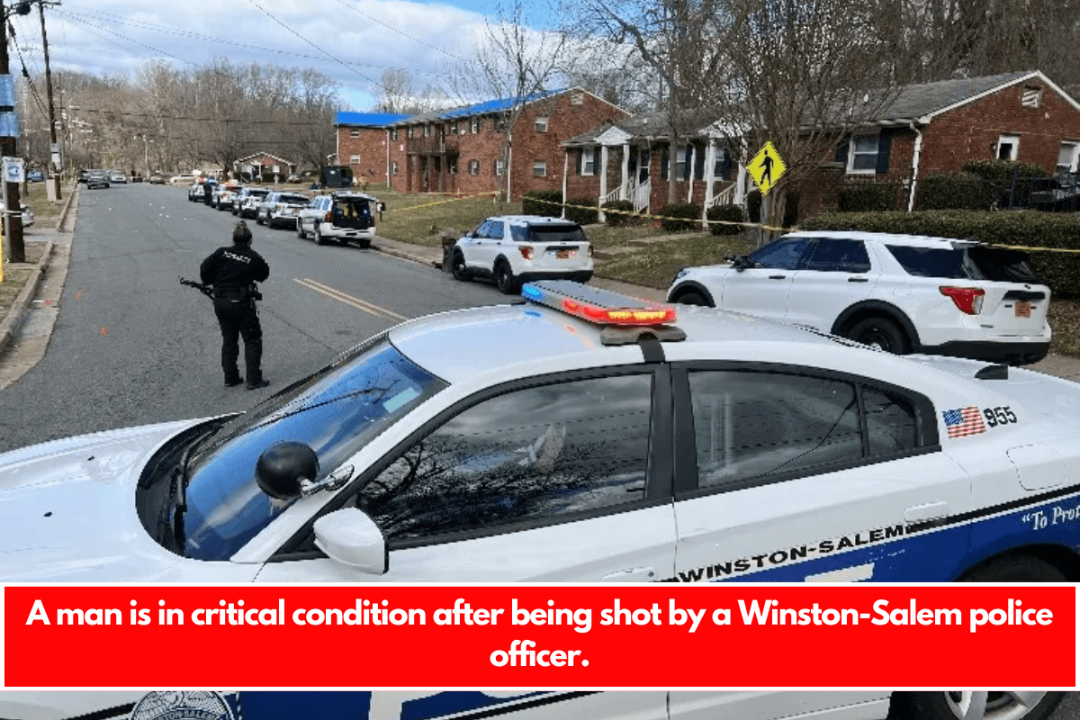 A man is in critical condition after being shot by a Winston-Salem police officer.