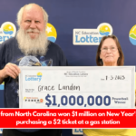 A woman from North Carolina won $1 million on New Year's Eve after purchasing a $2 ticket at a gas station