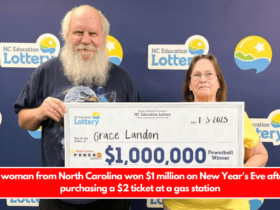 A woman from North Carolina won $1 million on New Year's Eve after purchasing a $2 ticket at a gas station