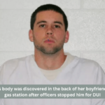 A woman's body was discovered in the back of her boyfriend's car at a gas station after officers stopped him for DUI