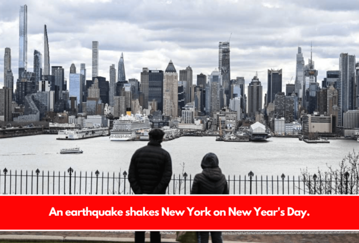 An earthquake shakes New York on New Year's Day.