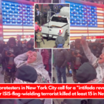 Anti-Israel protesters in New York City call for a "intifada revolution" just hours after ISIS-flag-wielding terrorist killed at least 15 in New Orleans