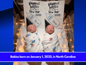 Babies born on January 1, 2025, in North Carolina