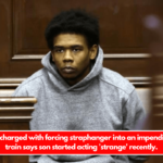 Dad of guy charged with forcing straphanger into an impending subway train says son started acting 'strange' recently.