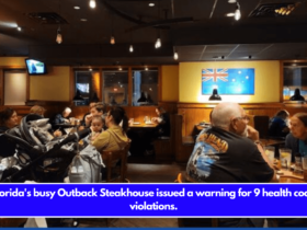 Florida's busy Outback Steakhouse issued a warning for 9 health code violations.