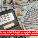 Good news for your wallet! Find out if you qualify for up to $2,000 in IRS tax credits and how to claim them before it’s too late