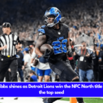 Jahmyr Gibbs shines as Detroit Lions win the NFC North title and clinch the top seed