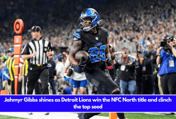 Jahmyr Gibbs shines as Detroit Lions win the NFC North title and clinch the top seed