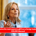 Jill Biden receives the most expensive gift from a foreign leader in 2023 a $20,000 diamond