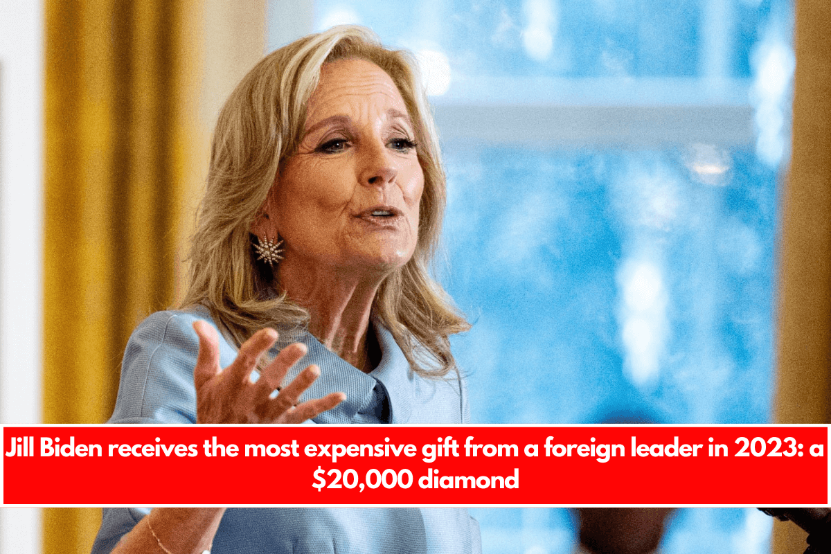 Jill Biden receives the most expensive gift from a foreign leader in 2023 a $20,000 diamond