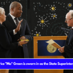 Maurice Mo Green is sworn in as the State Superintendent