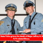 New Jersey State Police grieve the death of Major Jeffrey A. Burke from a 911-related illness.