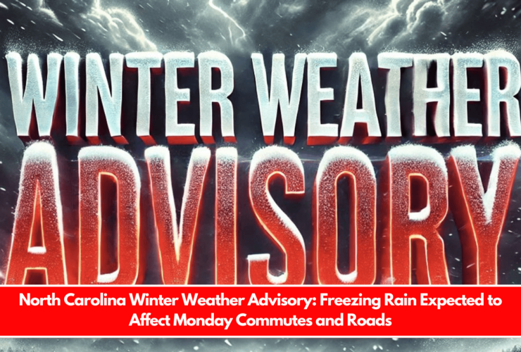 North Carolina Winter Weather Advisory Freezing Rain Expected to Affect Monday Commutes and Roads