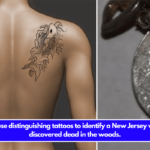 Police use distinguishing tattoos to identify a New Jersey woman discovered dead in the woods.