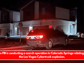 The FBI is conducting a search operation in Colorado Springs relating to the Las Vegas Cybertruck explosion.