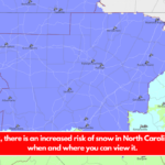 This week, there is an increased risk of snow in North Carolina. Here's when and where you can view it.