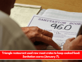 Triangle restaurant used raw meat crates to keep cooked food Sanitation scores (January 7).